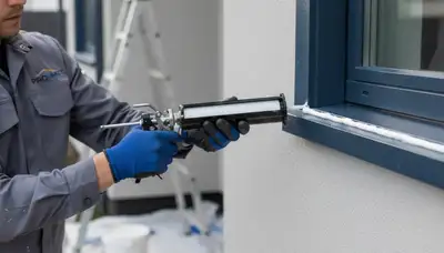 Professional caulking and sealing on home exterior in Charlotte, NC by expert painters