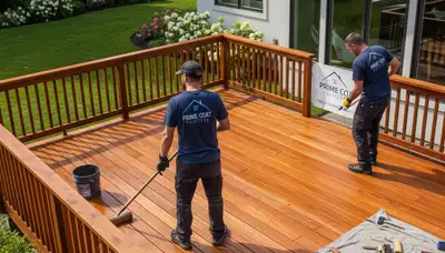 Professional deck staining and wood protection service in Charlotte, NC by expert painters