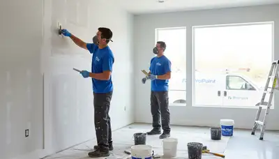 Professional drywall repair and wall restoration in Charlotte, NC home interior by expert painters