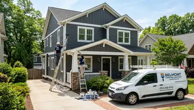 Professional exterior house painting service in Charlotte NC by local painting contractors