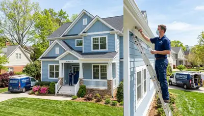 Professional exterior house painting in Charlotte NC by local painting contractors