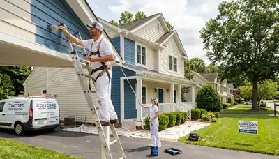 Professional exterior house painting service in Charlotte NC by skilled local painters