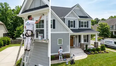 Professional exterior house painting service in Charlotte, NC by expert local painters