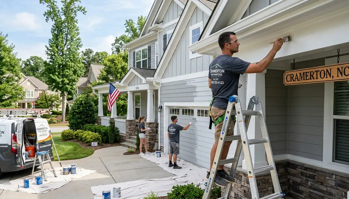 Professional exterior house painting service in Charlotte, NC by local painting contractors