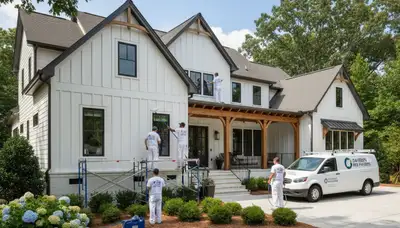 House painting service in Charlotte, NC for professional exterior home repainting