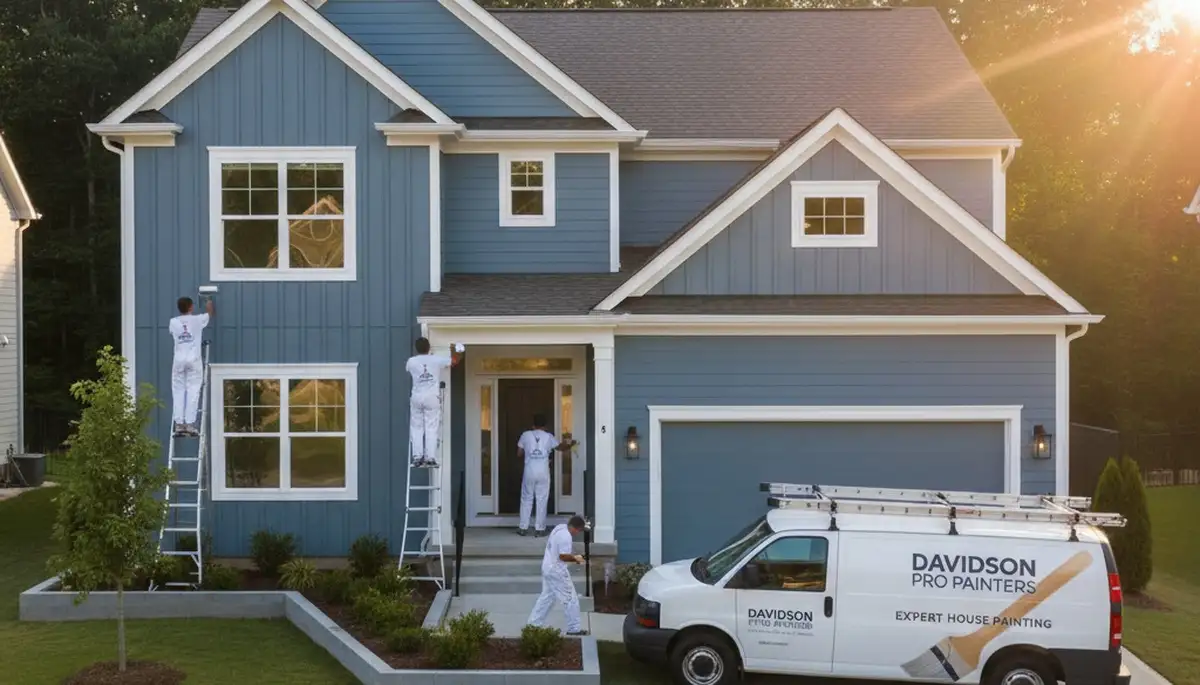 Exterior house painting service in Charlotte, NC by a professional painting contractor