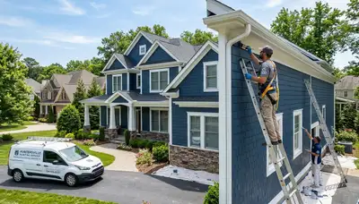 Professional exterior house painting in Charlotte NC by local painting contractors