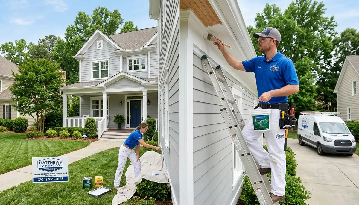 Professional exterior house painting service in Charlotte NC by expert local painters
