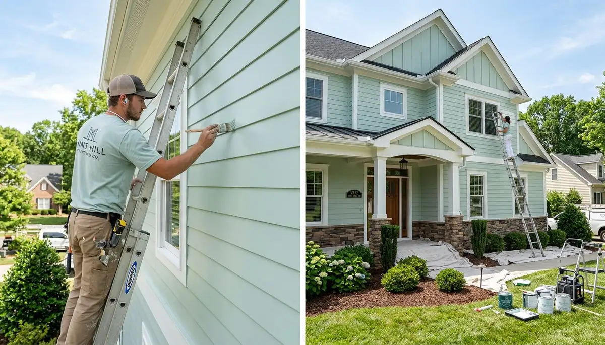 Professional exterior house painting service in Charlotte NC by local painters