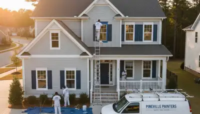 Professional exterior house painting in Charlotte NC by local painting contractors