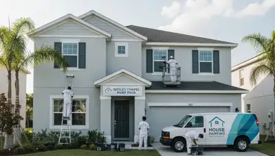 Exterior house painting service in Charlotte, NC by professional painters