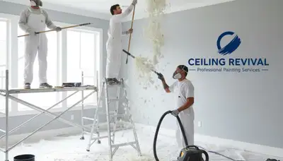 Professional popcorn ceiling removal in Charlotte NC for smooth modern home ceilings